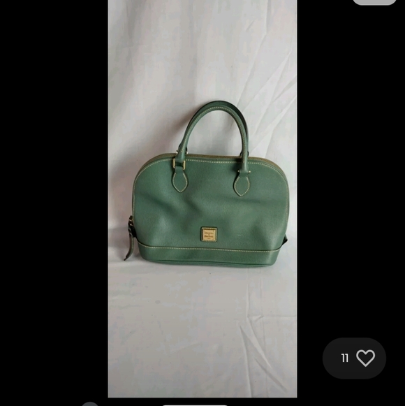 dooney and bourke domed satchel Teal Women's Hand Bag Zip Up Riverdale Fashion - Picture 3 of 16